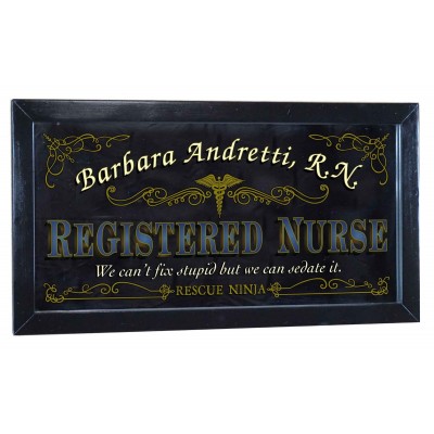 Registered Nurse Personalized Bar Occupational Mirror Sign Pub Office   253807814164